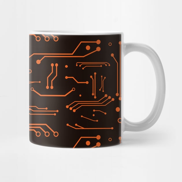 Orange Circuits by Firestorm Fox